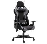 Fotel Gamingowy z Tkaniny Black/Gray z pełną regulacją model PlayMaker