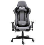 Fotel Gamingowy z Tkaniny PlayMaker szaro/czarny PlayMaker z regulacją podłokietników