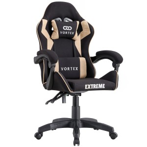 Fotel Gamingowy z tkaniny EXTREME Vortex Beige, krzesło gracza