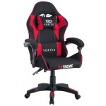 Fotel Gamingowy z tkaniny EXTREME Vortex Red, krzesło gracza