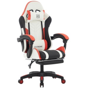 Fotel Gamingowy z podnóżkiem EXTREME R1 Red