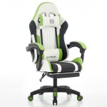 Fotel Gamingowy z podnóżkiem EXTREME R1 Green