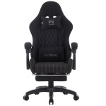 Fotel Gamingowy z tkaniny EXTREME FX z podnóżkiem 