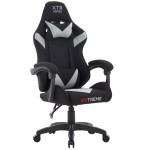 Fotel Gamingowy dla graczy tkanina EXTREME XTR Light Gray