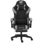 Fotel Gamingowy z podnóżkiem INFINI Core Dark Gray
