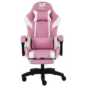 Fotel Gamingowy  z tkaniny INFINI Core Pink