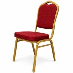 Krzesło bankietowe, weselne stalowe, czerwone, Classic Red