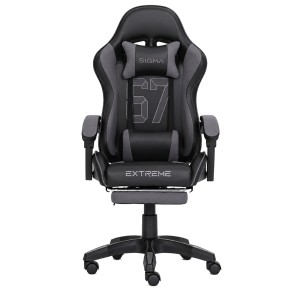 Fotel Gamingowy z podnóżkiem Extreme Sigma 67 Grafit
